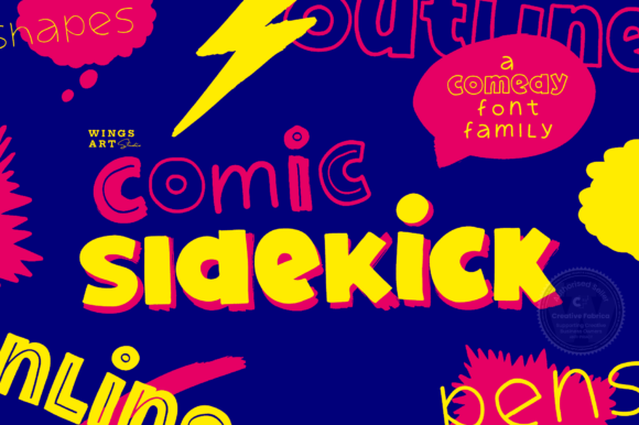 Comic Sidekick: A Playful Display Font That Feels Human