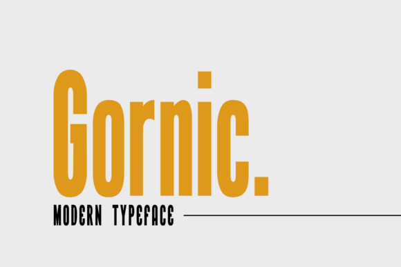 Gornic: A Bold Display Font That Elevates Real Small Business Branding