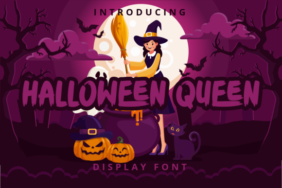 Halloween Queen: A Bold Display Font for Digital Branding