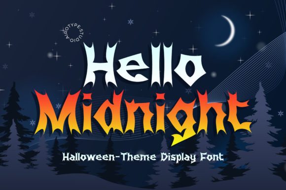 Hello Midnight: A Dramatic Display Font for Digital Branding