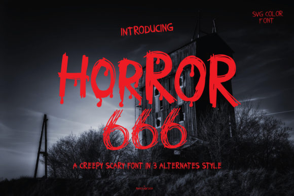 Horror 666: A Display Font That Gives Your Brand Instant Character