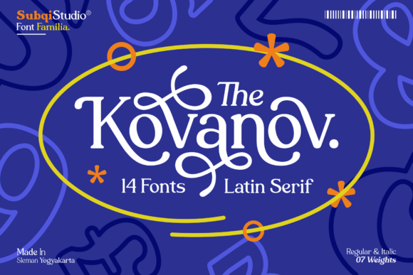 Kovanov: A Vintage Display Font That Commands Attention
