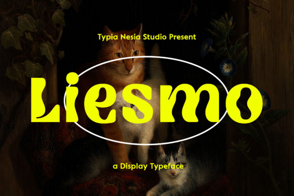 Liesmo: A Wavy Display Font That Stops Scrolling