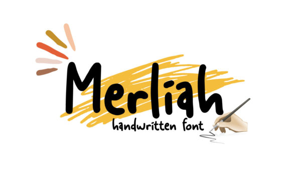 Merliah: A Paint-Brushed Display Font That Stops Scrolling