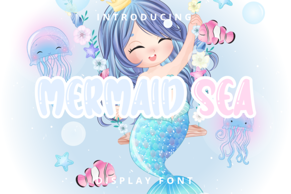 Mermaid Sea: A Playful Display Font That Feels Like Summer