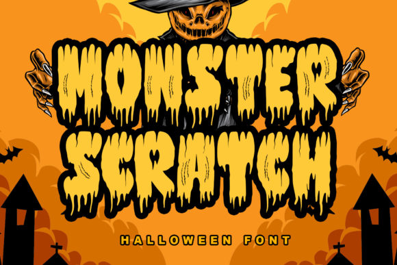 Monster Scratch: A Spooky Display Font for Handmade Brands