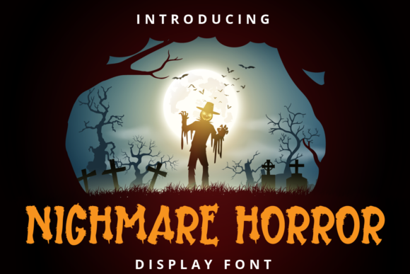 Nightmare Horror: A Playful Display Font for Digital Branding