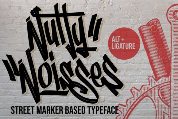 Nutty Noisses: A Graffiti Display Font for Bold Digital Identity