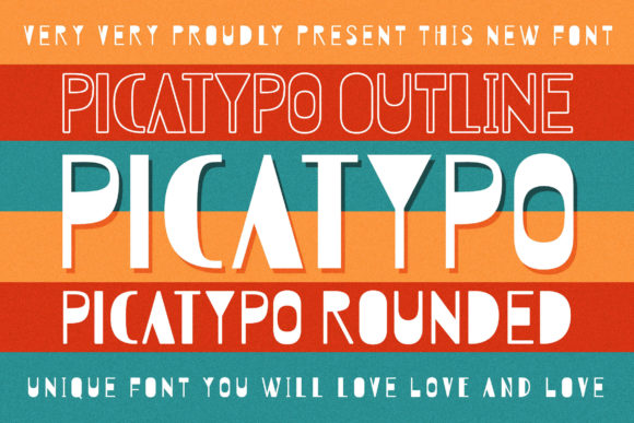 Picatypo: A Whimsical Display Font That Elevates Real Small Business Branding