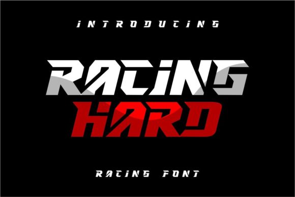Racing Hard: A Bold Display Font That Makes Your Brand Stand Out