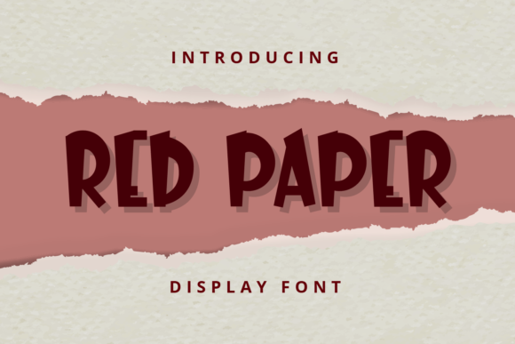 Red Paper: A Friendly Display Font for Bold Digital Moments