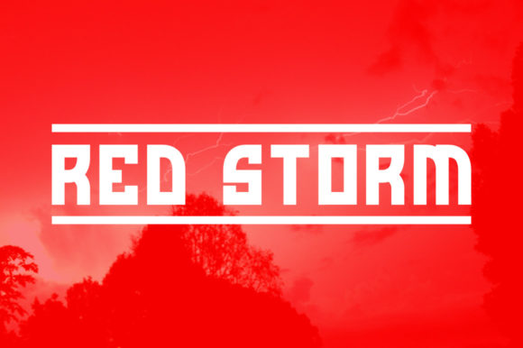 Red Storm: A Bold Display Font That Commands Attention