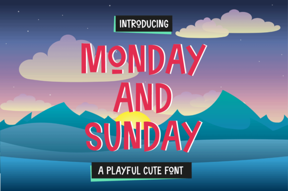 Sunday and Monday Font: Friendly Branding for Small Businesses