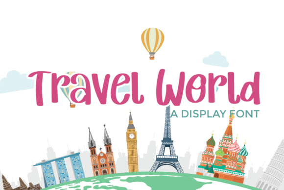 Travel World: A Vibrant Display Font for Editorial Impact