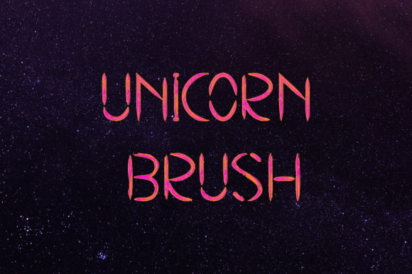 Unicorn Brush: A Playful Display Font for Handmade Brands