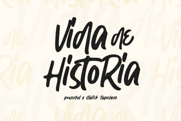 Vida De Historia: A Relaxed Display Font That Feels Like a Design Breath