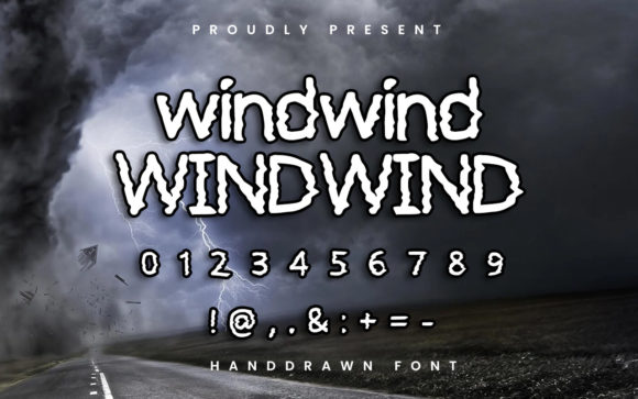 Windwind: A Wavy Display Font That Feels Like a Creative Spark