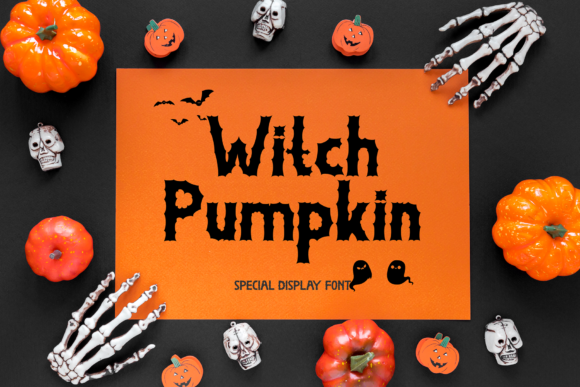 Witch Pumpkin: A Spooky-Sharp Display Font for Digital Branding